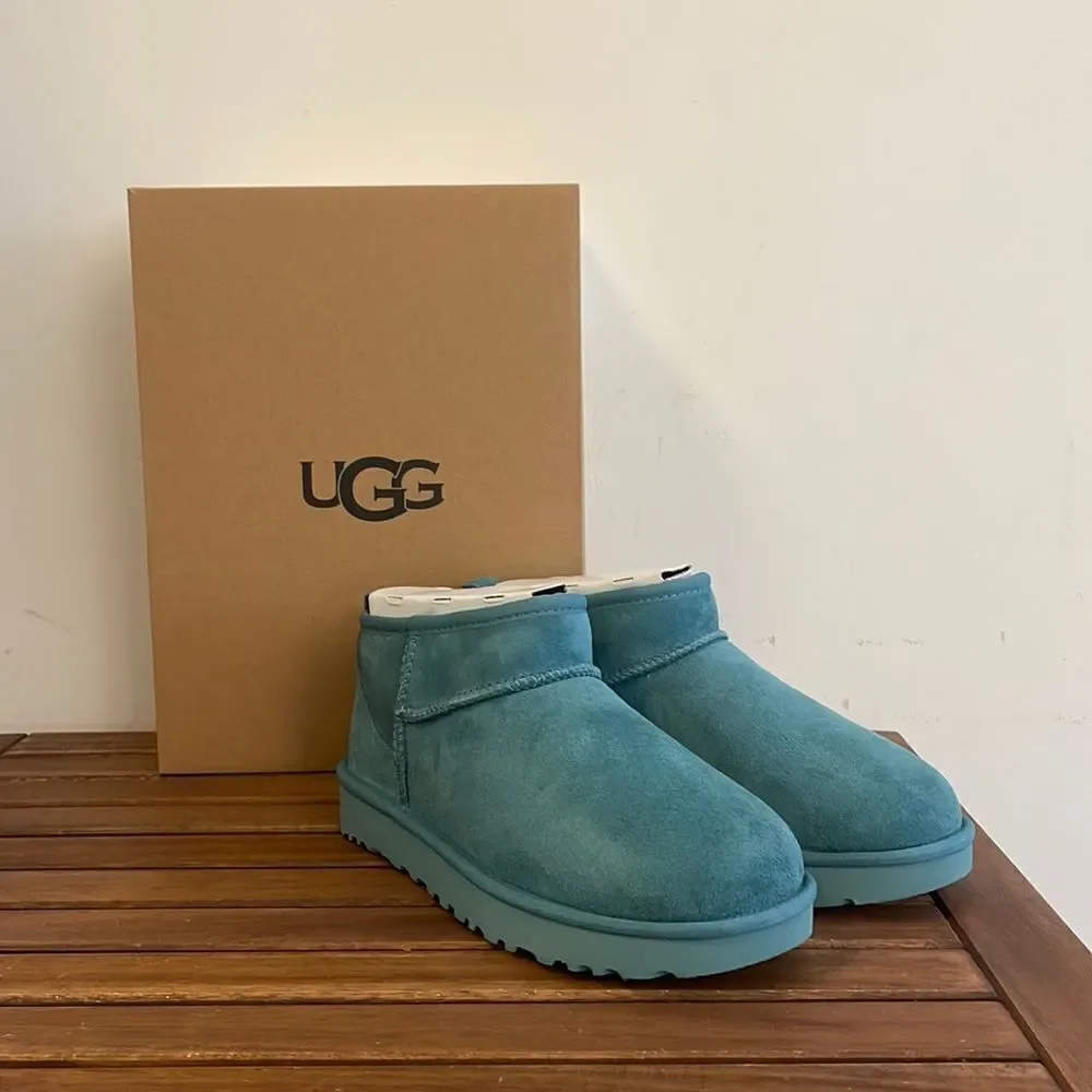 UGG Classic Ultra Mini Booties Deep Ice USA Women Size 7/UK 5/EU 38